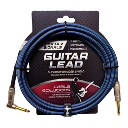 SWAMP TRG Series Braided Guitar Lead - Blue