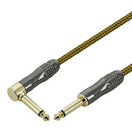 SWAMP TRG Series Braided Guitar Lead - Orange Tweed - 7m