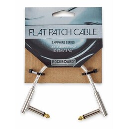 RockBoard Sapphire Series 1/4" Flat Patch Cable - 10cm