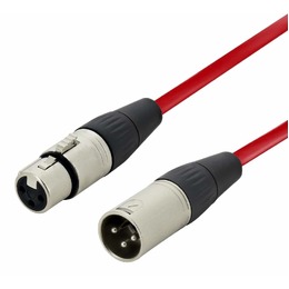 Stage Series Balanced XLR Microphone Cable - RED Cable