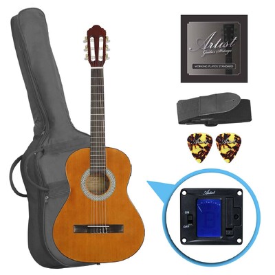 Artist CL34AML Left Handed 3/4 Classical Nylon String Guitar Pack