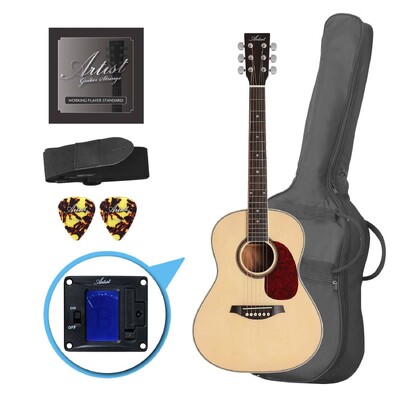 Artist LSP34 3/4 Size Beginner Acoustic Guitar Pack - Gloss Natural