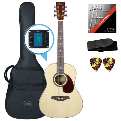 Artist LSP34 3/4 Size Beginner Acoustic Guitar Pack - Gloss Natural