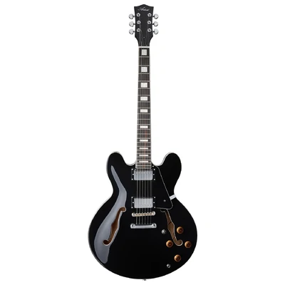 Artist Black58DLX Semi-Hollow Electric Guitar with Bullbucker Pickups
