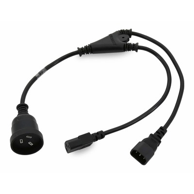 Powermaster IEC Power Y Cable - C13 C14 and Mains Socket