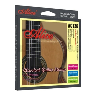Alice AC136-H Classical Guitar Strings - Hard Tension 29-44
