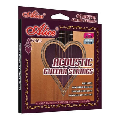 Alice Anti-Rust Steel Acoustic Guitar Strings 12-53