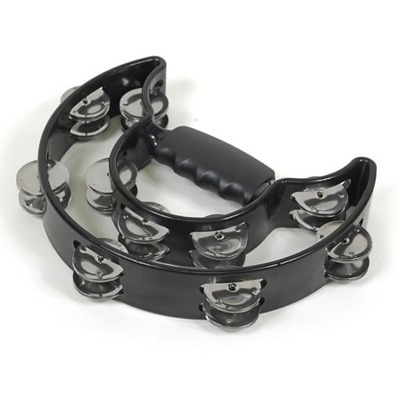 Alice Hand-Held Black Tambourine