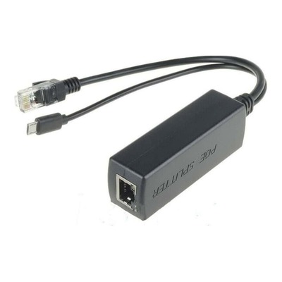  PoE Splitter Micro-USB 5V 10/100Mbps Adapter