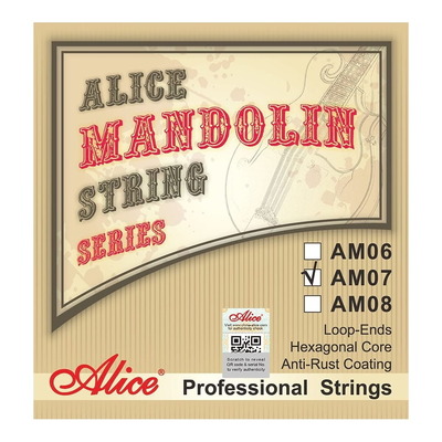 Alice AM07 Phosphor Bronze Mandolin String Set - Light gauge 10-34