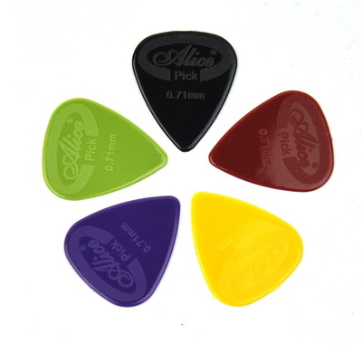 Alice 0.71mm Nylon Guitar Picks - Mix Colour 12 Pack