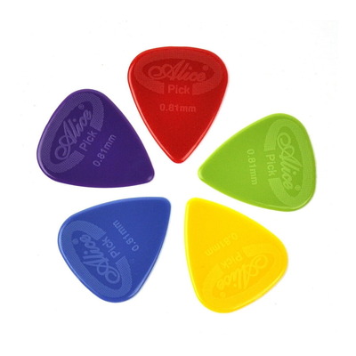 Alice 0.81mm Nylon Guitar Picks - Mix Colour 12 Pack