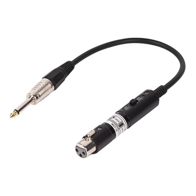 SWAMP Impedance Transformer XLR(f) 1/4"(m) - Mic to Hi-Z Guitar Amp