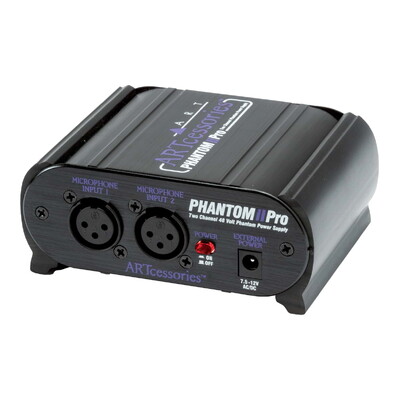 ART Phantom II Pro Dual Channel 48V Phantom Power Supply