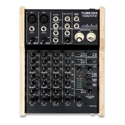 ART TubeMix 5-Channel Mixer with USB and Assignable 12AX7 Tube