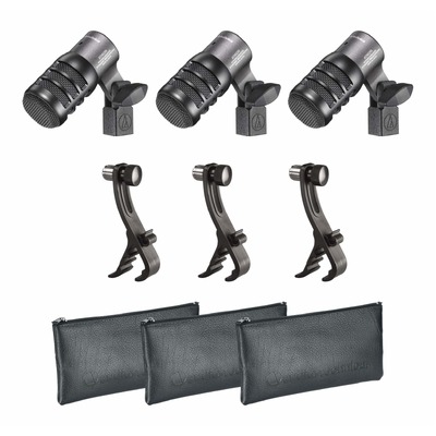 Audio-Technica ATM230PK Hypercardioid Dynamic Instrument Microphone 3-Pack