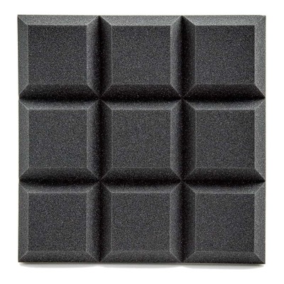 AVE ISOGrid Acoustic Foam Panel Charcoal - 10 Pack