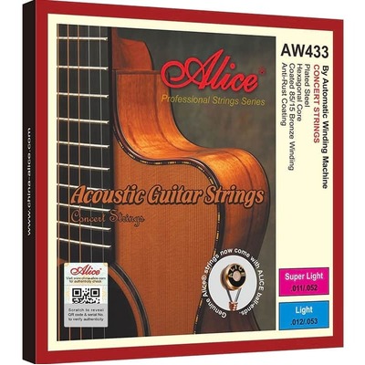 Alice AW433 85/15 Bronze Acoustic Guitar String Set Super Light 11-52