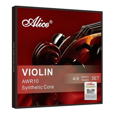 Alice AWR10 4/4 Violin String Set - Synthetic Core