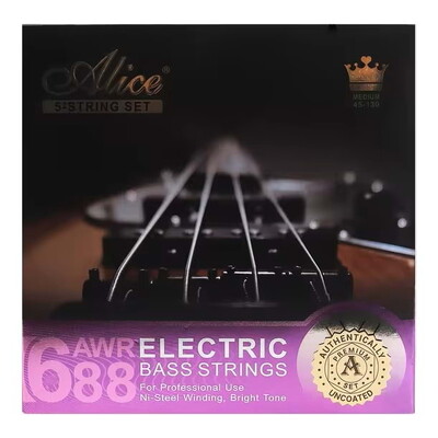 Alice AWR688 5-String Nickel Steel Wound Electric Bass String Set - 45-130