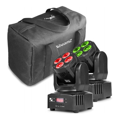 Beamz MHL36 LED Moving Head Wash Set