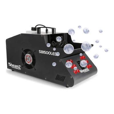 Beamz SB1500-LED Smoke & Bubble Machine with LED Wash