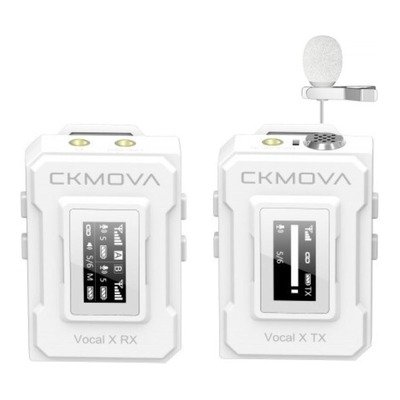 CKMOVA VOCAL X V1 Ultra-Compact 2.4GHz Wireless Microphone - White