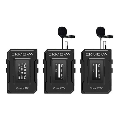 CKMOVA Vocal X V2 Ultra-Compact 2.4GHz Dual-Channel Wireless Microphone