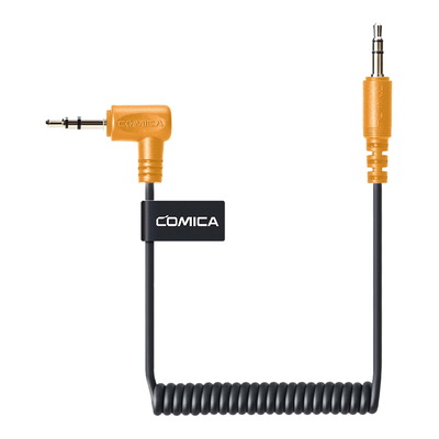 COMICA CVM-D-CPX 3.5mm TRS to TRS Coiled Audio Cable Adapter