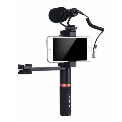 COMICA CVM-VM10-K4 Microphone with Clamp Handle and Connecting Rod