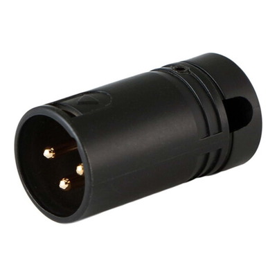 Cable Techniques CT-AX3ML-K Right-Angle Male XLR Connector Large Cap - Black