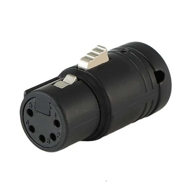 Cable Techniques CT-AX5F-K Low-Profile Right Angle Female 5-Pin XLR Connector