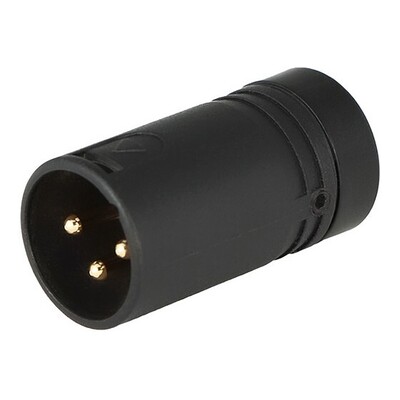 Cable Techniques CT-BX3M-K Low-Profile Right Angle Male XLR Connector - Black