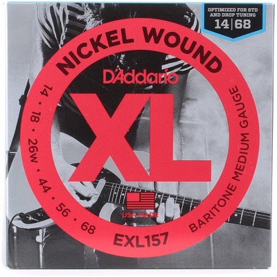 D'Addario EXL157 XL Electric Baritone Guitar Strings 14-68