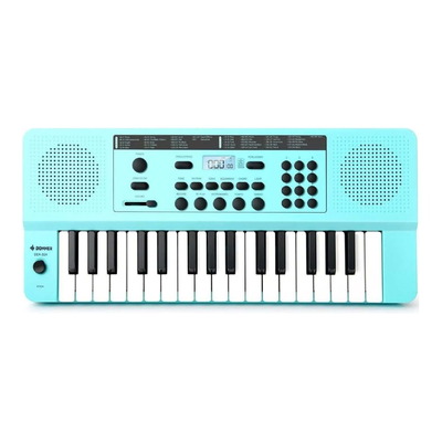 Donner DEK-32A 32-Key Portable Electronic Keyboard - Cyan