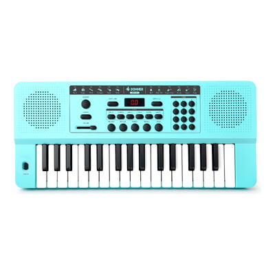 Donner DEK-32 32-Key Portable Electronic Keyboard - Cyan