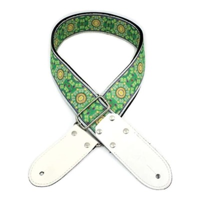 DSL JAC20 Jacquard Weaving Guitar Strap - Sal Green