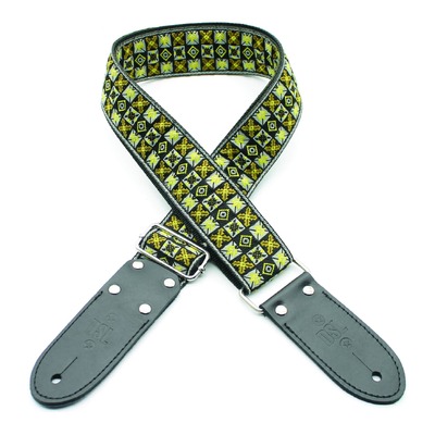 DSL JAC20 Jacquard Weaving Guitar Strap - Wood