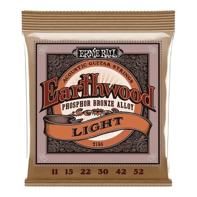 Ernie Ball 2148 Earthwood Light Acoustic Guitar Strings 11 - 52