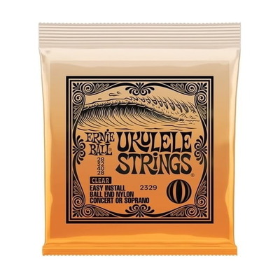 Ernie Ball 2329 Ball End Ukulele Strings for Concert or Soprano - Clear