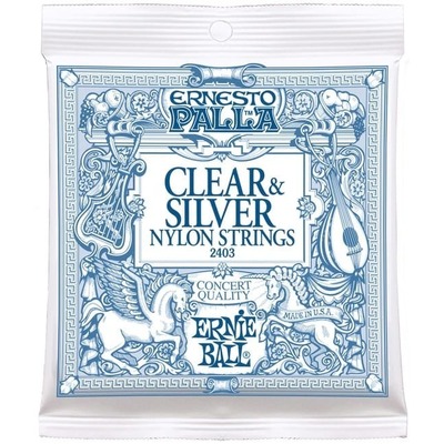Ernie Ball 2403 Clear & Silver Nylon Guitar Strings - Classical - 28-42