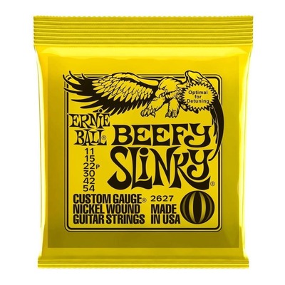 Ernie Ball 2627 Nickel Beefy Slinky Drop Tuning Electric Guitar Strings - 11-54