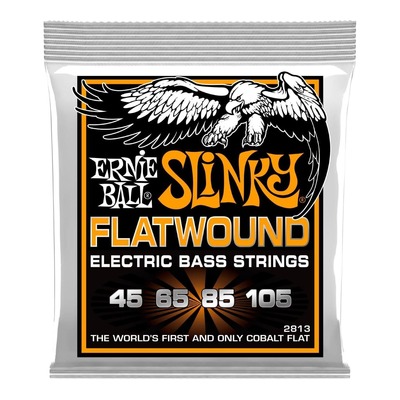 Ernie Ball 2813 Hybrid Slinky Flatwound Bass Guitar Strings - 45 -105