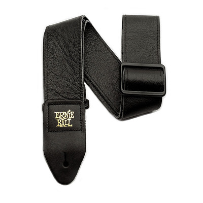Ernie Ball 4134 2" Tri Glide Italian Leather Guitar Strap - Black