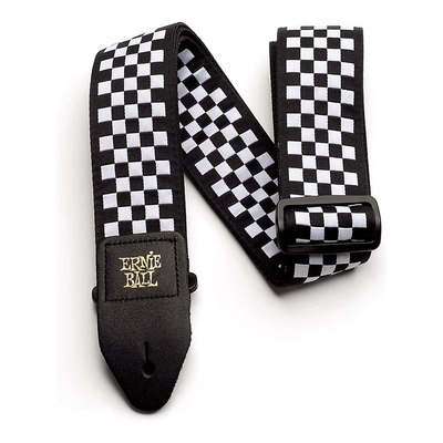 Ernie Ball 4149 Jacquard Guitar Strap - Black & White Checkers