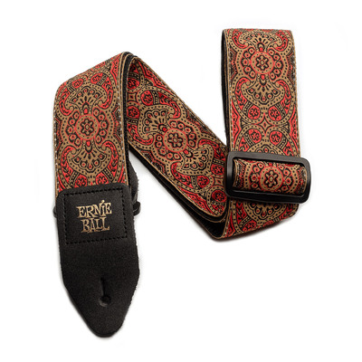 Ernie Ball 4162 Jacquard Guitar Strap - Crimson Paisley Red