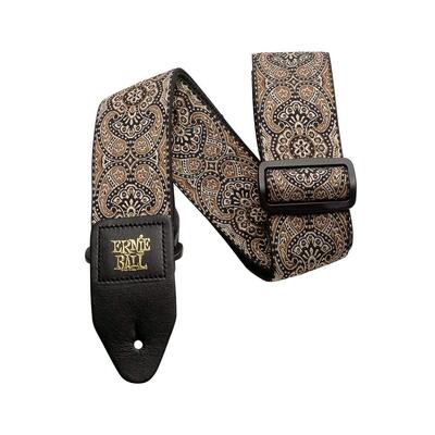 Ernie Ball 4163 Jacquard Guitar Strap - Gold & Black Paisley