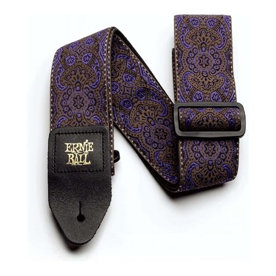 Ernie Ball 4164 Jacquard Guitar Strap - Purple Paisley 