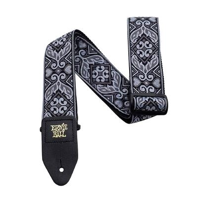 Ernie Ball 4166 Jacquard Guitar Strap - Tribal Silver & White