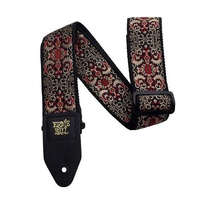Ernie Ball 4167 Jacquard Guitar Strap - Persian Red and Gold